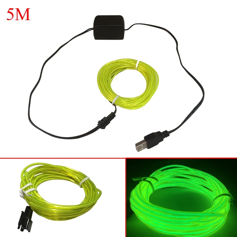 Гибкая неоновая Светодиодная лента с USB декоративная Водонепроницаемая LED