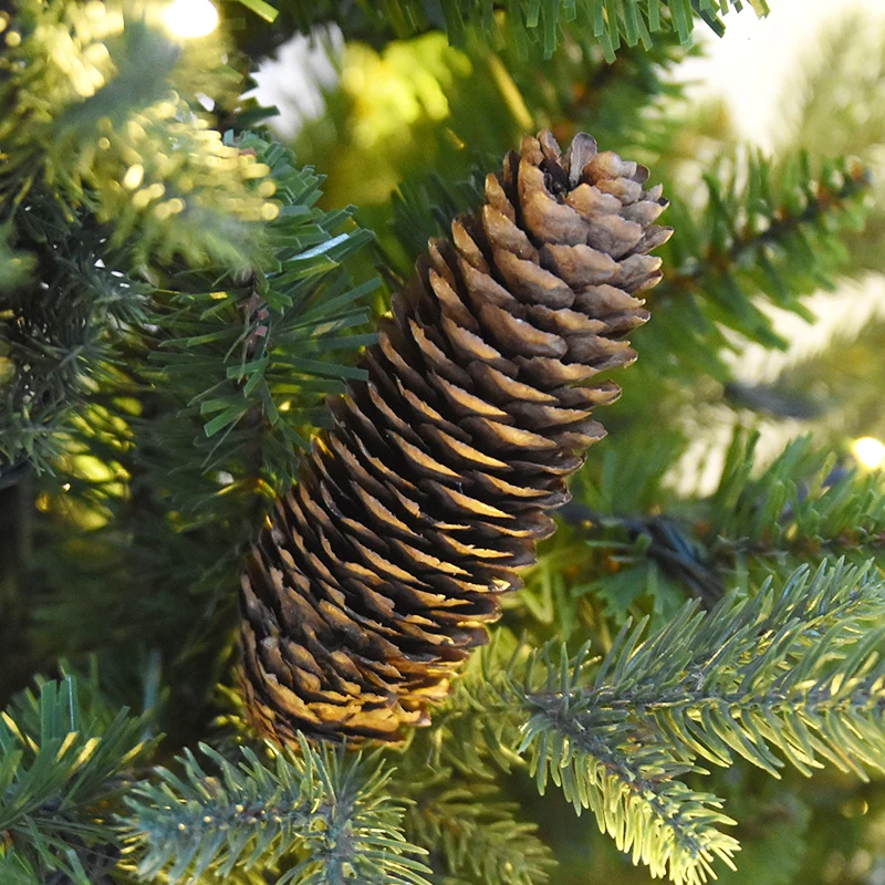 12 шт./лот подвесные шарики для рождественской елки сосновые конусы Pinecone