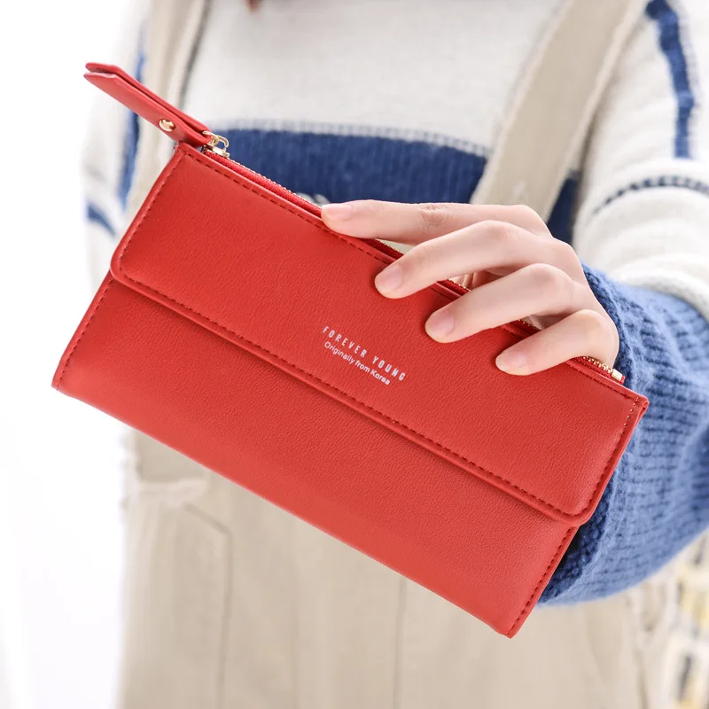 Женские кошельки MONNET CAUTHY классические лаконичные повседневные однотонные винно