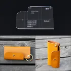 1 набор акриловых ключ чехол Комплект Кожа шаблонная модель ручной работы из кожи прошитая вручную узором инструменты 4,5*10*2 см