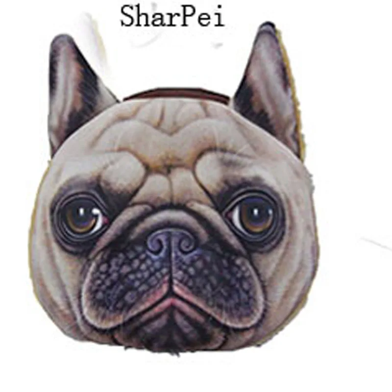 Сумка для монет Сибирский хаски брелок ключей кошелек собак кошек Детские