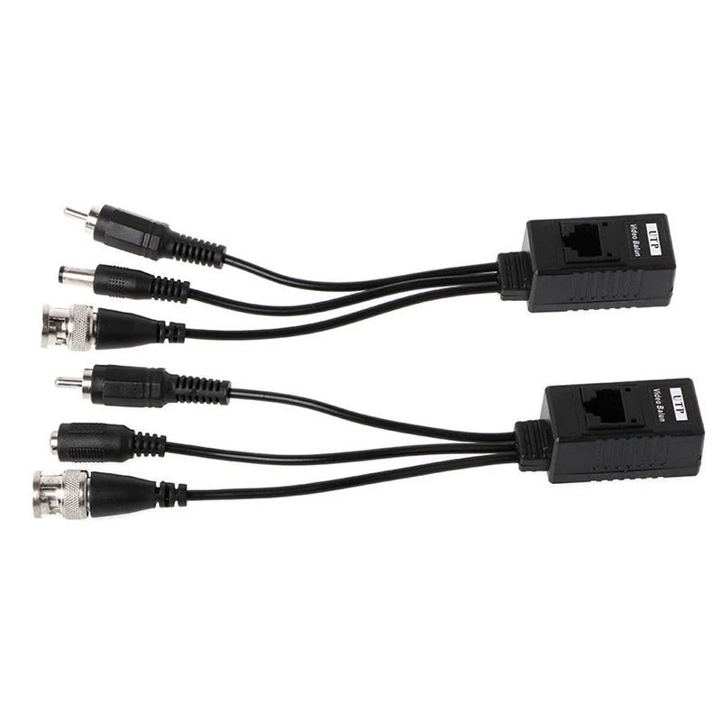1 пара BNC к RJ45 пассивное Питание видео + аудио транссивер для камеры