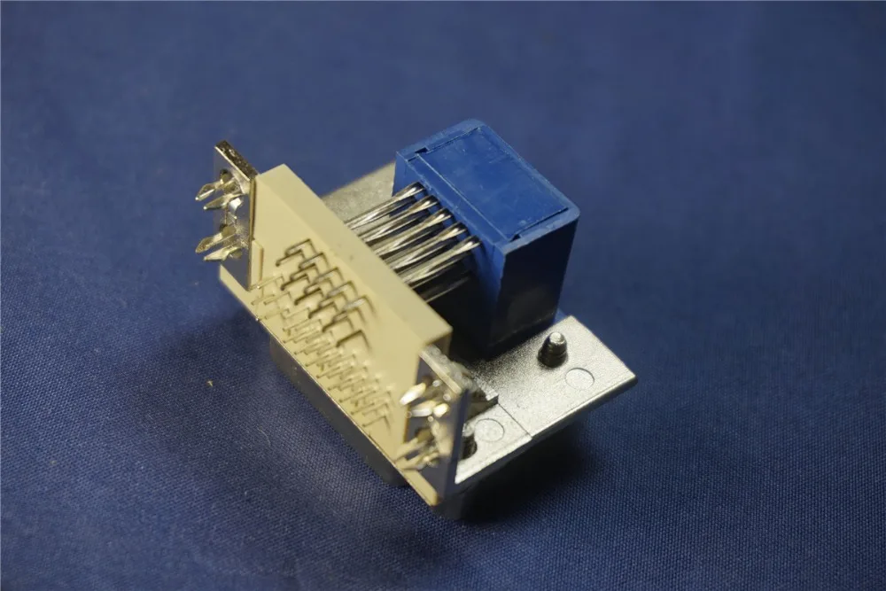2 шт. DVI VGA двойной порт 24 + 5 Pin I разъем 15 гнездо порта правый угол сквозное