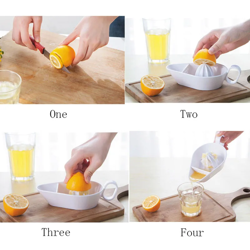 Silikowhite 1 шт. Пластиковые Кухня Фруктов ручной инструмент соковыжималка Lime Citrus
