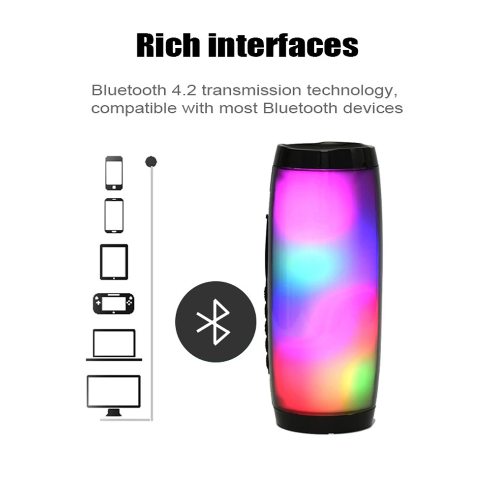 Bluetooth динамик водостойкий мини Колонка портативный наружный сабвуфер стерео бас