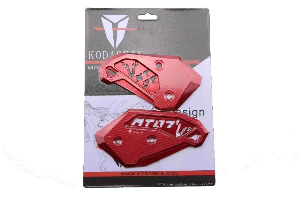 

KODASKIN Foot Pegs Guards Covers Motorcycle Modify Accessories for YAMAHA MT-07 FZ-07 MT07 2014-2016