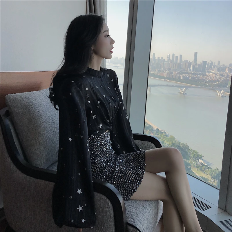 Брендовая женская блузка moda feminina новая весенняя в Корейском стиле эстетическая