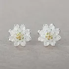 Красивый цветок, Лидер продаж, модные украшения из стерлингового серебра 925 пробы, подарок для женщин и девушек