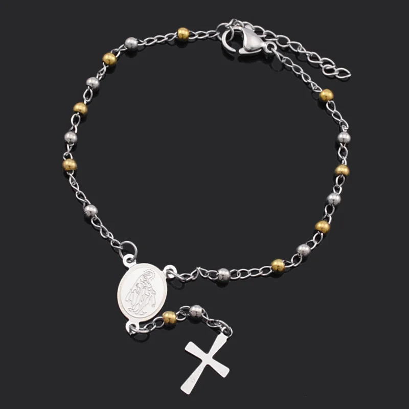 ATGO высокое качество четки браслет Женские аксессуары из нержавеющей стали