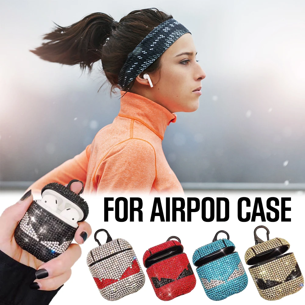 Роскошные Rhinestone 1 шт. Bluetooth беспроводные наушники чехол для AirPods защитный чехол Аксессуары для Apple Airpods зарядная коробка