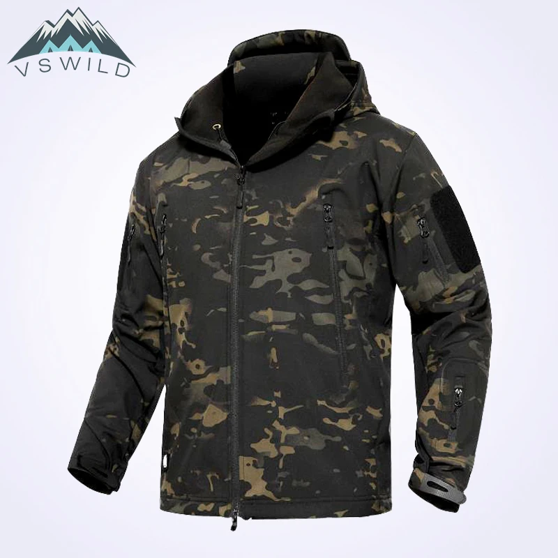 Для мужчин Softshell Пеший Туризм куртка ветрозащитный Теплый альпинист открытый