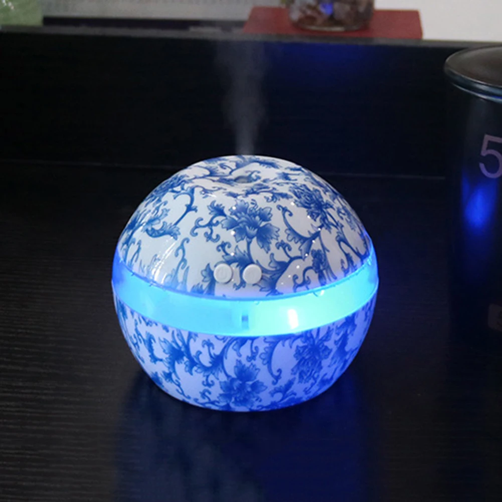 Поддельные Синий и белый фарфор дизайн дома аромат USB диффузор очиститель