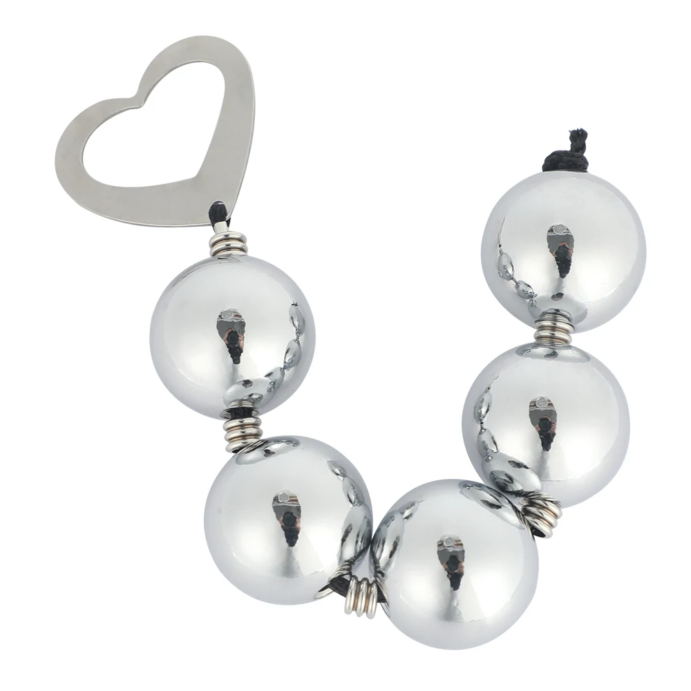 Stainless Steel Anal Beads Butt Plug Dilatador Sex Toy For Unisex Ball Expander Vibrant Vaginal Dilator | Красота и здоровье