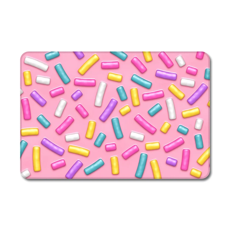 Розовые фрукты Лев ресницы крутой дизайн натуральный резиновый стол коврик для