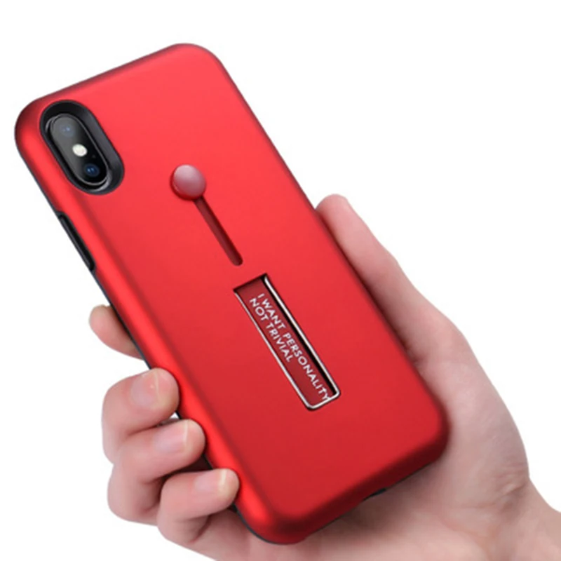 Держатель Стенд Гибридный Броня прочная задняя крышка для iphone11 Pro Max XS XR 7 8 plus