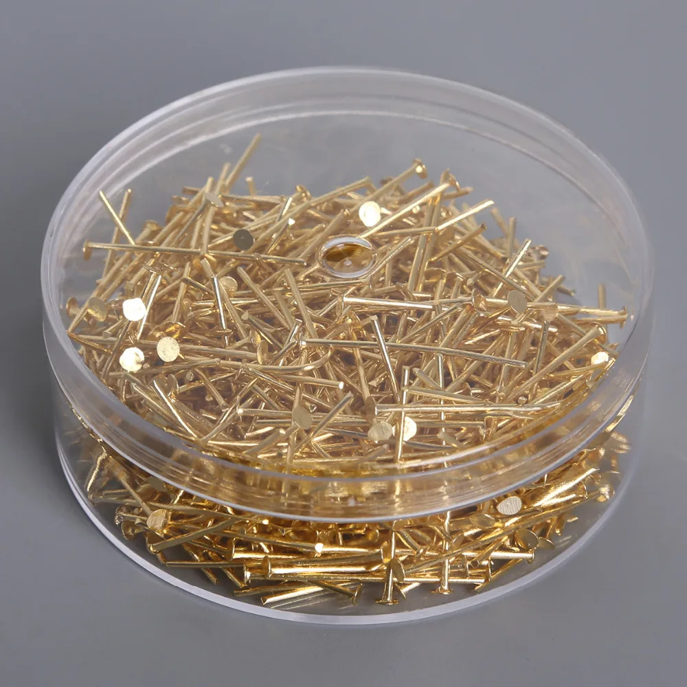 Лидер продаж булавки на голову T 24 мм серебристые/золотистые для изготовления