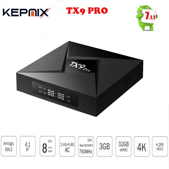 ТВ приставка TX9 Pro 5 шт. 3 ГБ ОЗУ 32 Гб ПЗУ 4k smart google Amlogic S912 Восьмиядерный процессор ОС