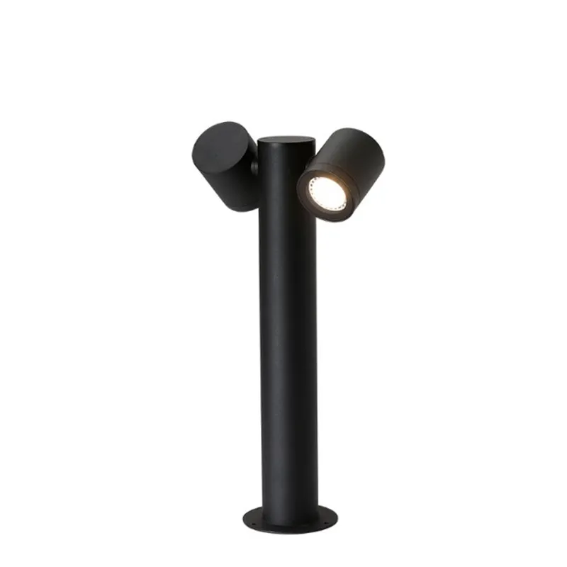 Rotatable Lawn Lamp LED Bollard Light Outdoor Landscape Garden Yard Pathway LED Spotlight Road Park Grass Lawn Pillar Light