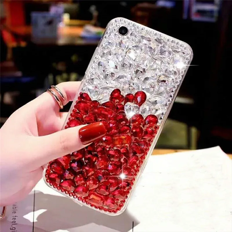 1 шт. Роскошный чехол для телефона с кристаллами, стразами и блестками для ZTE Nubia Red Magic Z17 Z17s Z18 mini Z17minis V18 Axon 7.