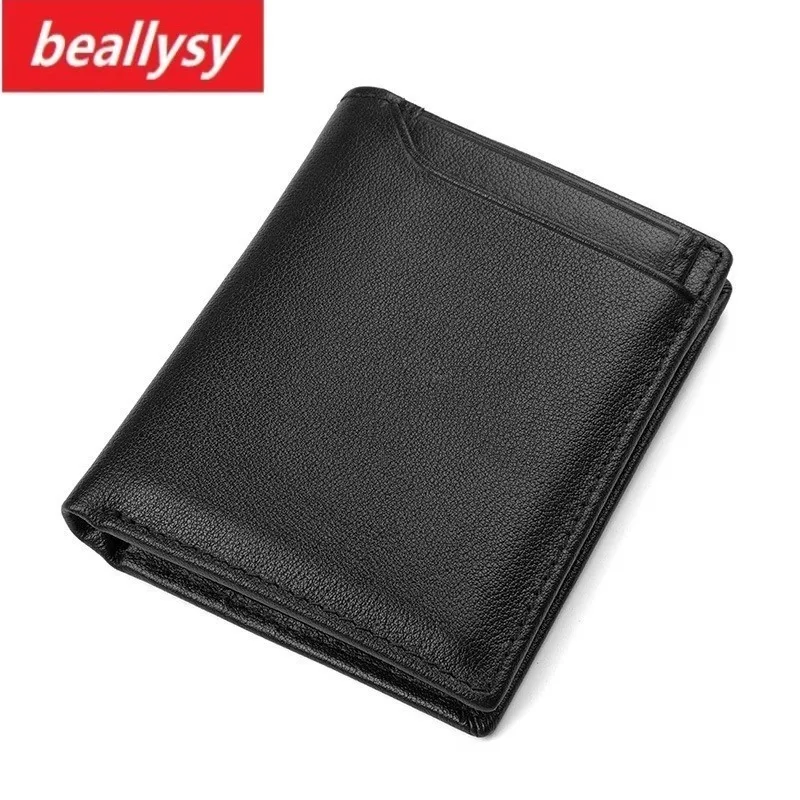 Новый мужской кошелек из натуральной кожи маленький для монет Cuzdan Walet Portomonee Mini Slim