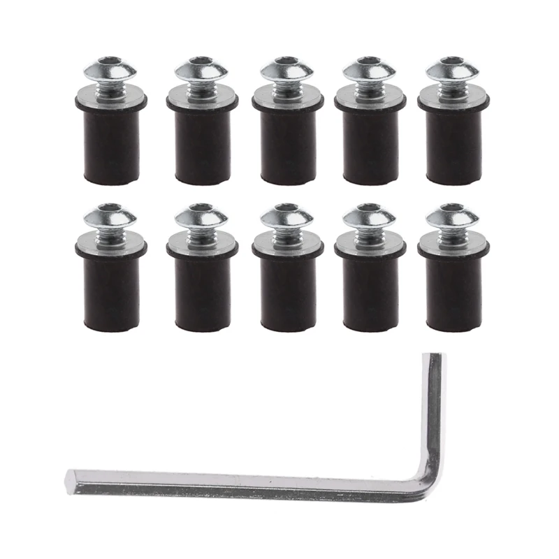 

1Set 10x Universal Windscreen Windshield Bolts Screw For Honda Suzuki Yamaha Kawasakiqiang