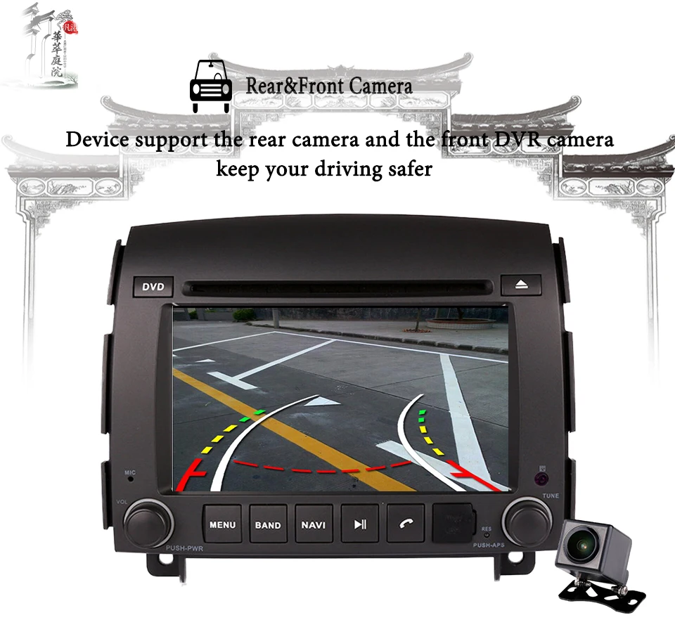 6,2 дюймов 4 Гб+ 32 ГБ, Android 8,0 Автомобильный DVD плеер для hyundai sonata 2006 2007 2008 Bluetooth gps навигации магнитолы стерео