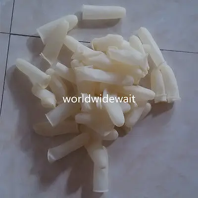100 шт. S/M/L нескользящие перчатки для пальцев латексные резиновые напальчники|cot| |