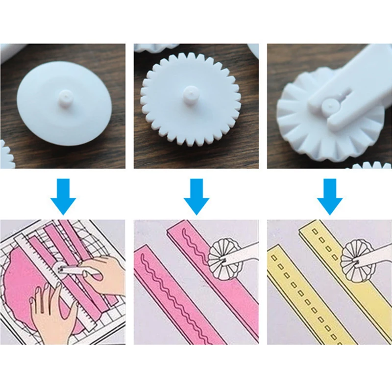 Пищевой пластик DIY печенья печать кружева резак ролик цветок тиснение форма для