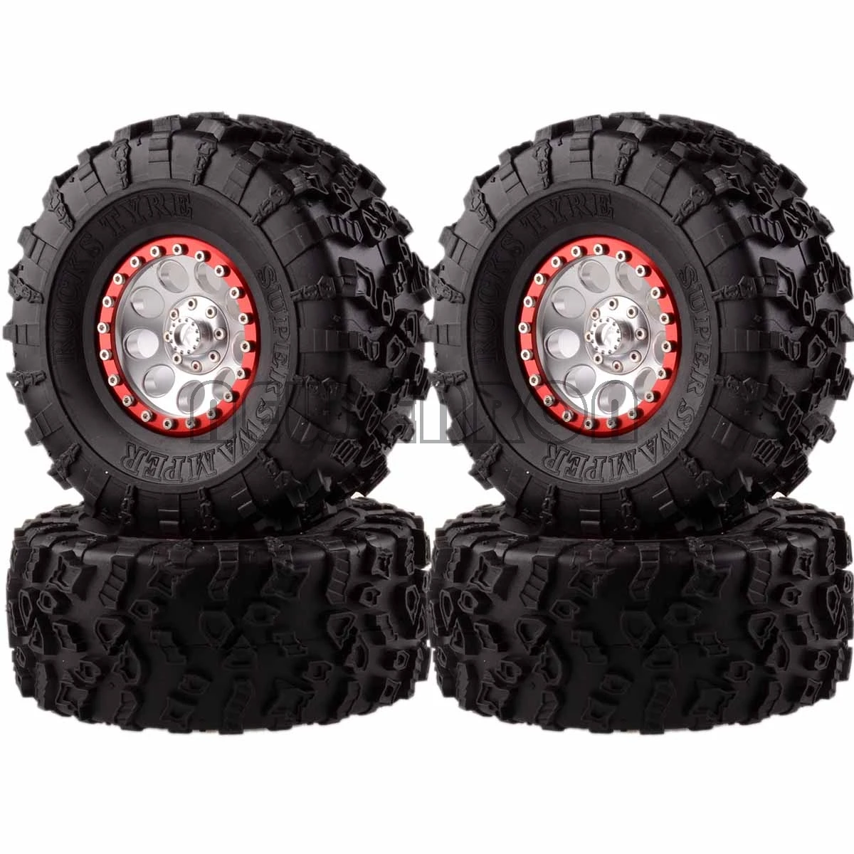 Новые ENRON 4P алюминиевые 2," Beadlock колеса и 132 мм шины для RC 1/10 модели Axial Yeti/Wraith RC Гусеничный