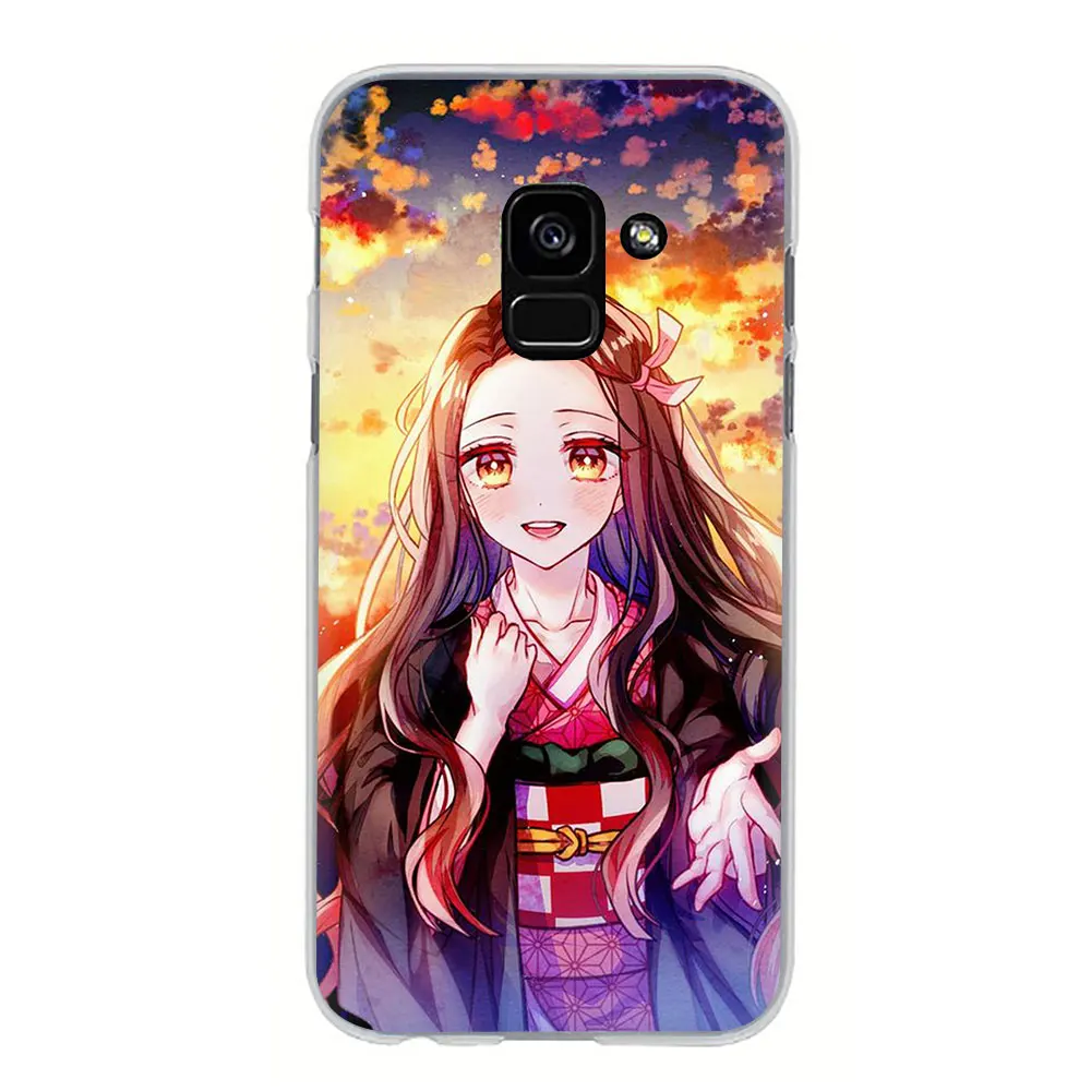 H5 Аниме «Демон» Истребительница kimetsu без Yaiba жесткий чехол для телефона с рисунком в виде крышка чехол для samsung Galaxy A3 5 A6 7 8 9 A10 30 40 50 70 - Цвет: H5