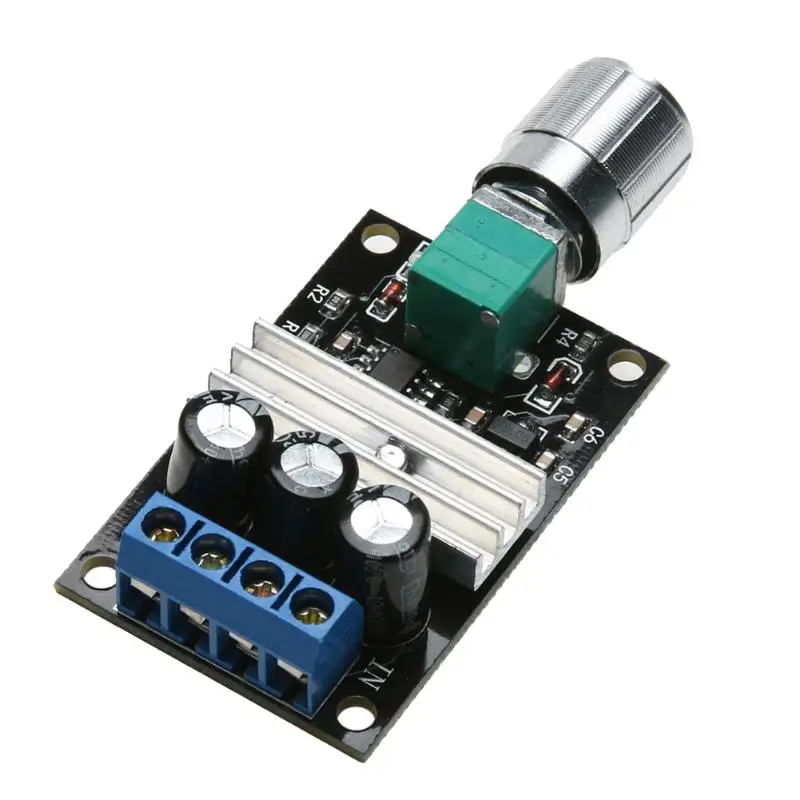 PWM DC 6V 12V 24V 28V 3A контроллер переключателя скорости двигателя E5M1|Контроллер