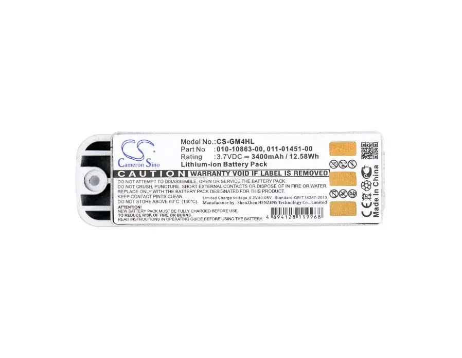 Аккумулятор Cameron Sino 3400 мАч для батарей GARMIN Zumo 400 450 500 Deluxe 550 010 10863 00 011 01451
