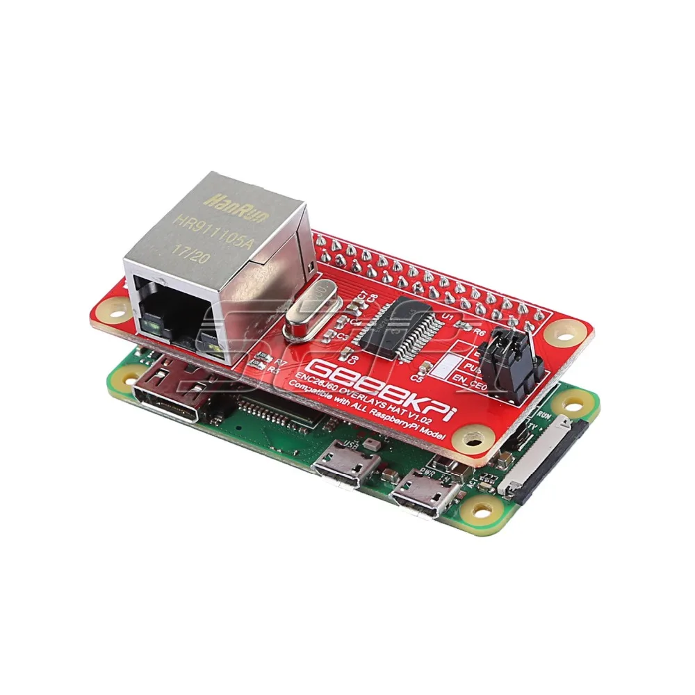 Сетевой адаптер 52Pi Enc28j60 для Raspberry Pi 4 B ( Model ) / Zero|Аксессуары демонстрационных