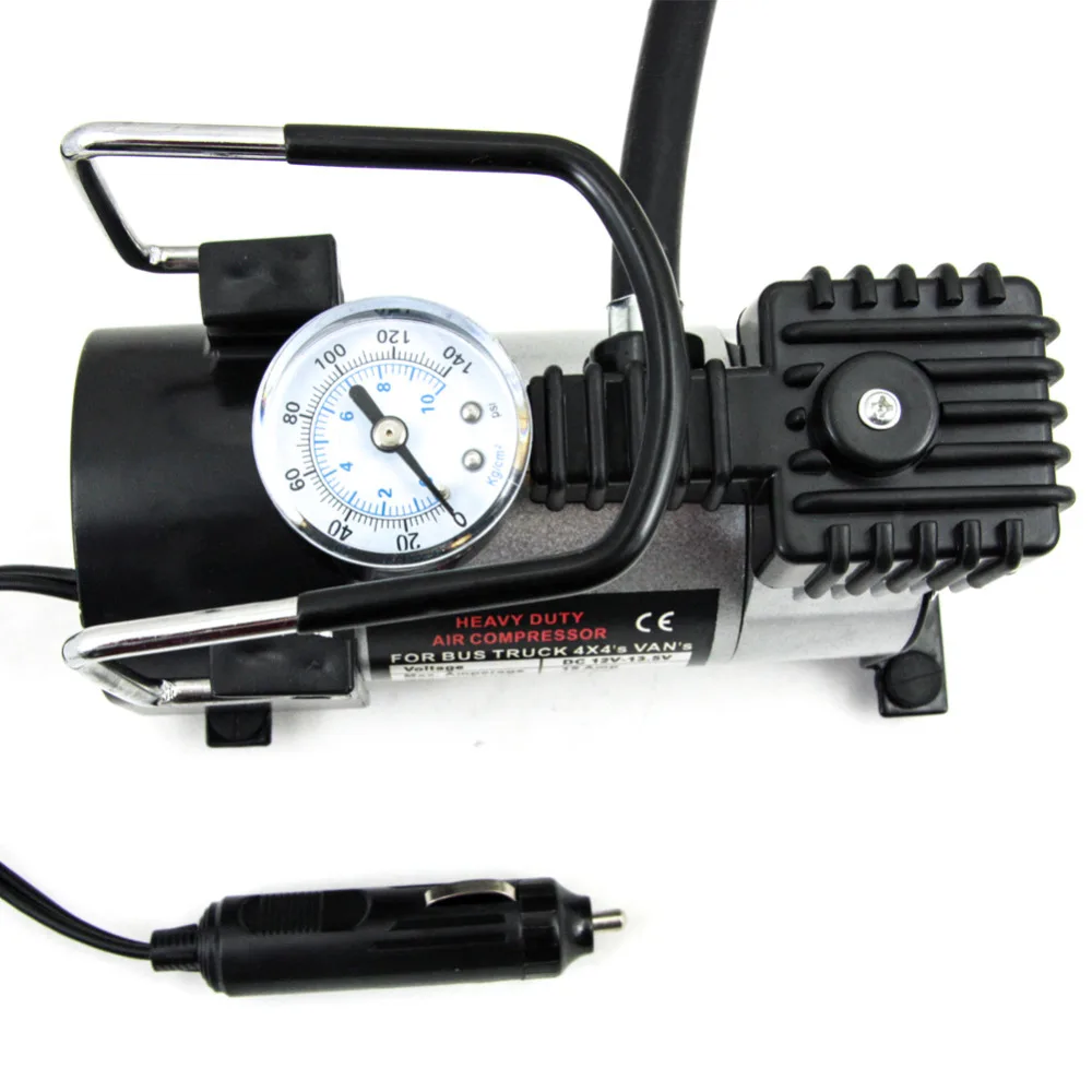 Автоматический электрический портативный воздушный компрессор TIROL T10737a 12 в 140