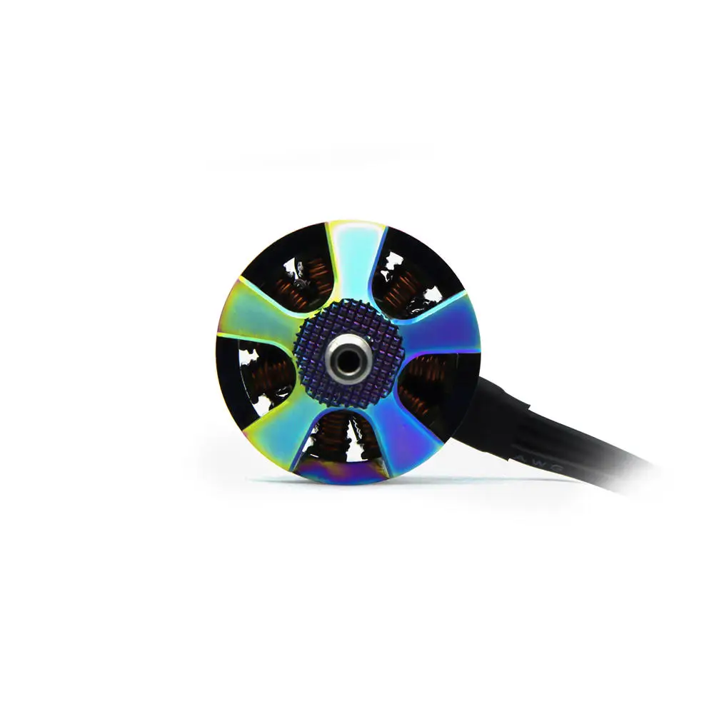 Безщеточный мотор BrotherHobby Returner R6 2306 2450KV 4-5S с цветным покрытием 16 см провод для
