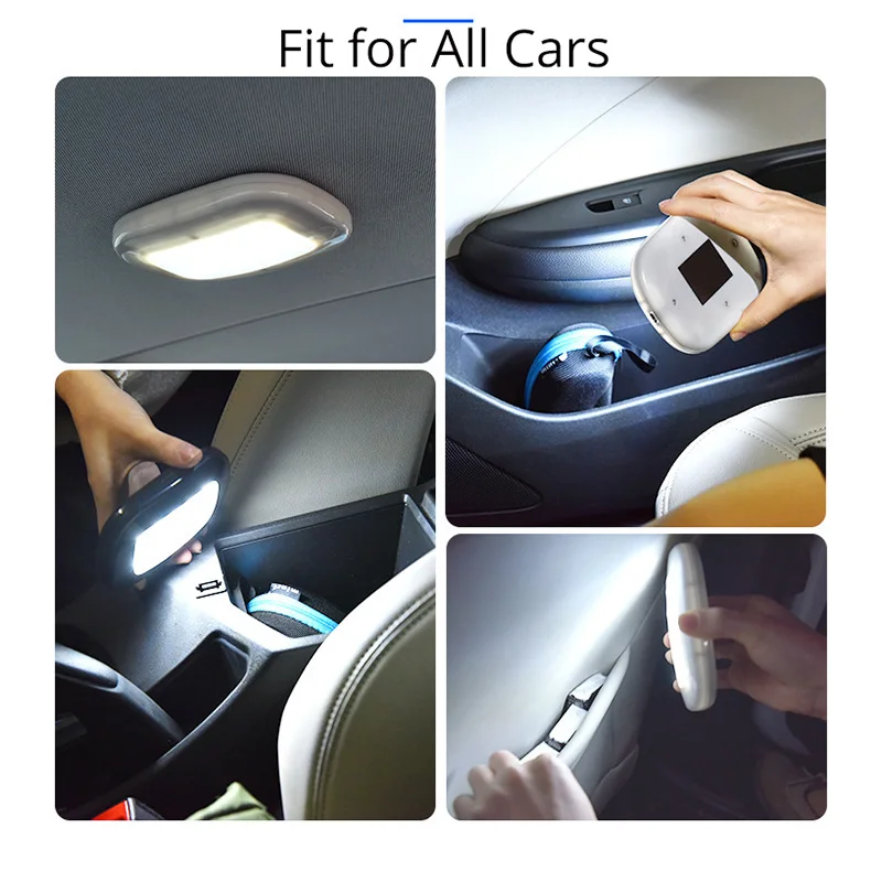 USB перезаряжаемая Автомобильная потолочная лампа для чтения на крышу Купольные