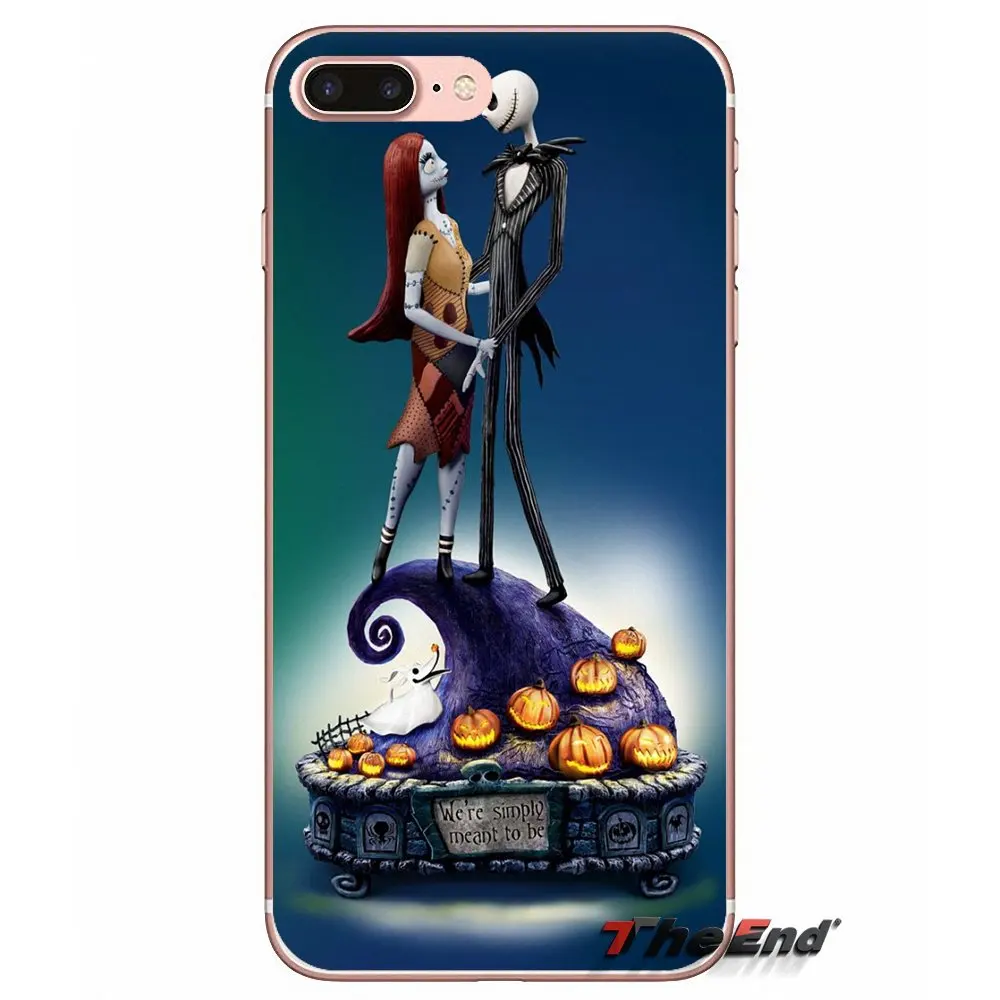 Кошмар перед Рождеством Джек Салли чехол для Apple iPhone X 4 4S 5 5S SE 5C 6 6S 7 8 Plus 6Plus 7plus 8plus