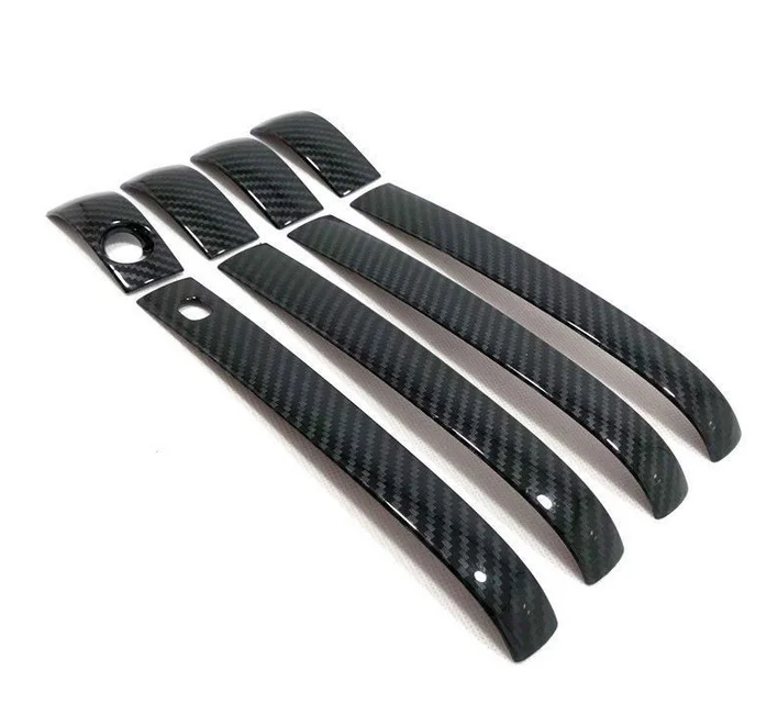 Новая Черная боковая дверная ручка из углеродного волокна для Jeep Grand Cherokee 11-18 |