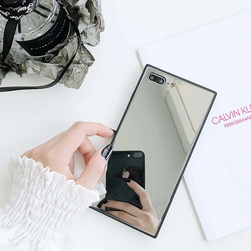 Kerzzil зеркальный чехол из закаленного стекла для телефона iPhone 11 Pro X XR XS MAX