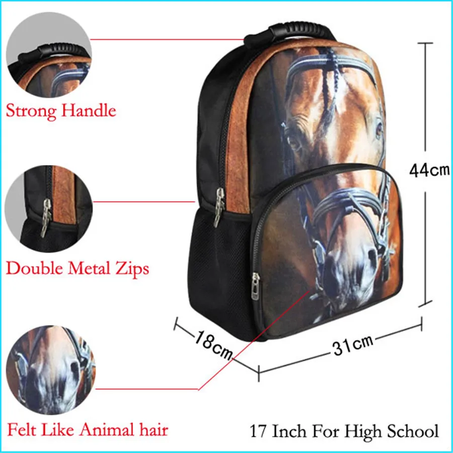 FORUDESIGNS/модный рюкзак женский Schnauzer с цветочным принтом для подростков девочек и