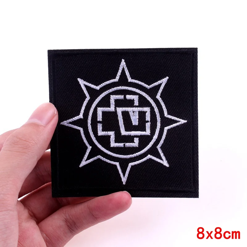 ND-PE4203CT Nicediy металлическая лента нашивка с буквенным принтом тканевые нашивки вышитые нашивки для аппликация на одежду музыкальные рок-группы значки железные нашивки - Цвет: ND-PE4203CT