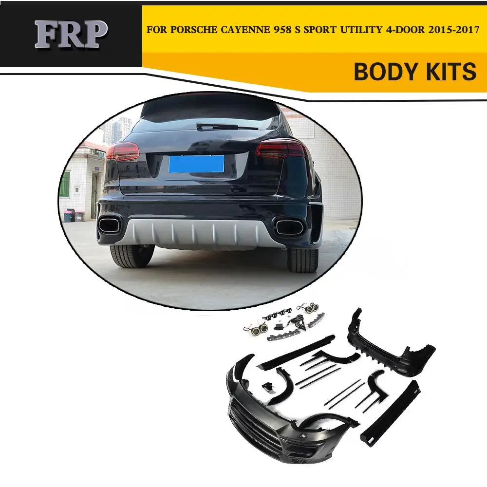 

FRP Car Bumper Body Kits Wheel Arch for Porsche Cayenne 958 S Sport Utility 4 Door 2015-2017