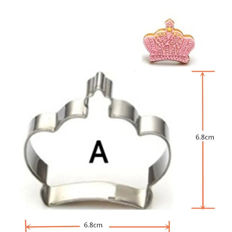 4 шт./компл. форма королевской короны из нержавеющей стали резак печенья для