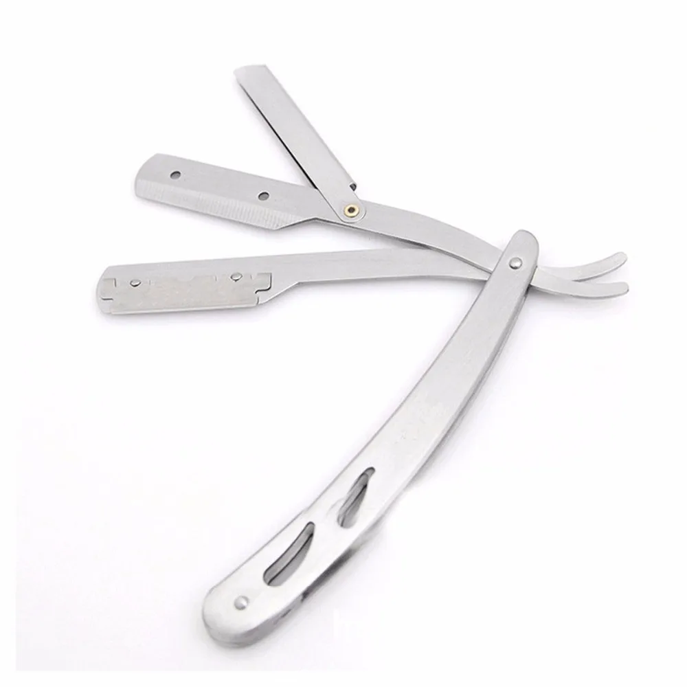 Sharp-edged Men Shaving Razors Remove Beard Remover Folding Straight Manual Barber Knife 100% New Free Shipping | Красота и здоровье