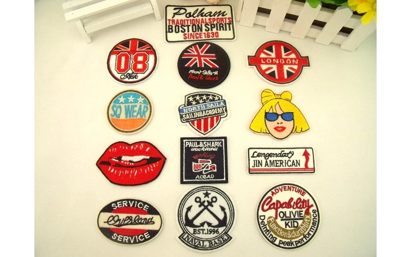 Индивидуальный дизайн вышитая штанга тяжелый металл стиль панк рок стандартная