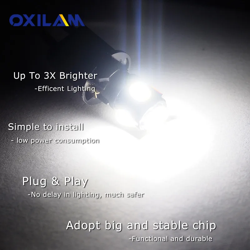 OXILAM 4x T10 W5W 194 светодиодный лампы автомобиля внутренний светильник для Hyundai Solaris
