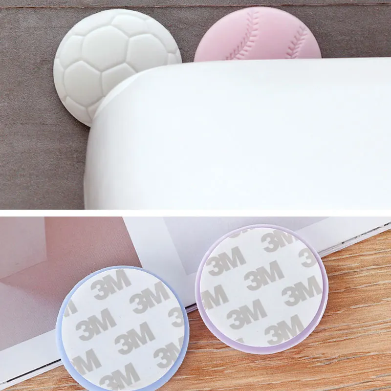 Amortiguador de puerta de seguridad para ni&ntilde;os, accesorio multifuncional con forma de art&iacute;culo deportivo, archivo de puerta colorido, Protector de seguridad para beb&eacute;s-3