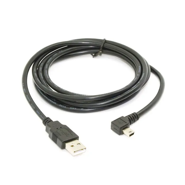 Кабель для передачи данных Mini USB B 5 контактный с левым углом 90 градусов 2 0 кабель 50