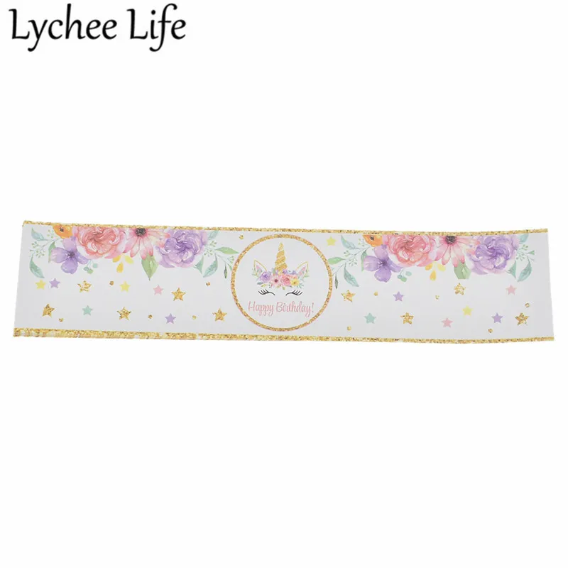 Lychee 12 шт. конфеты Единорог наклейки для сумок Бумажные Бутылки декоративные DIY