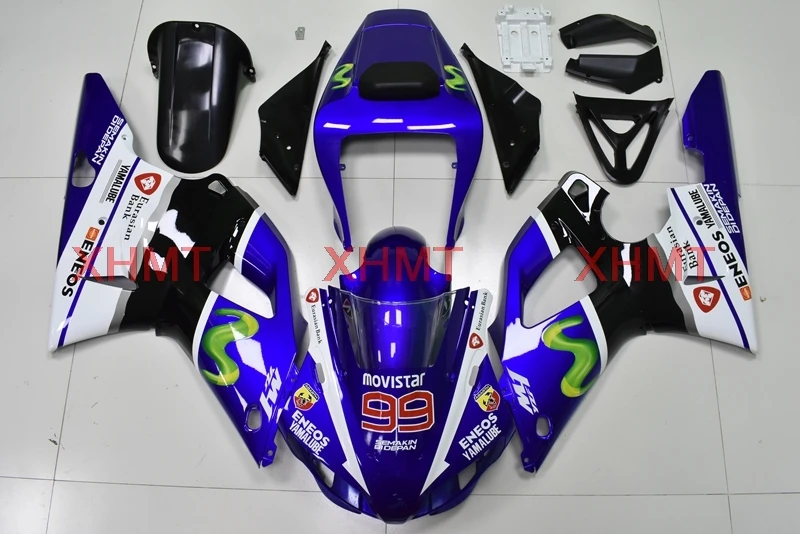 for YZFR1 1998 - 1999 Plastic Fairings YAMAHA Blue White Black Bodywork | Автомобили и мотоциклы